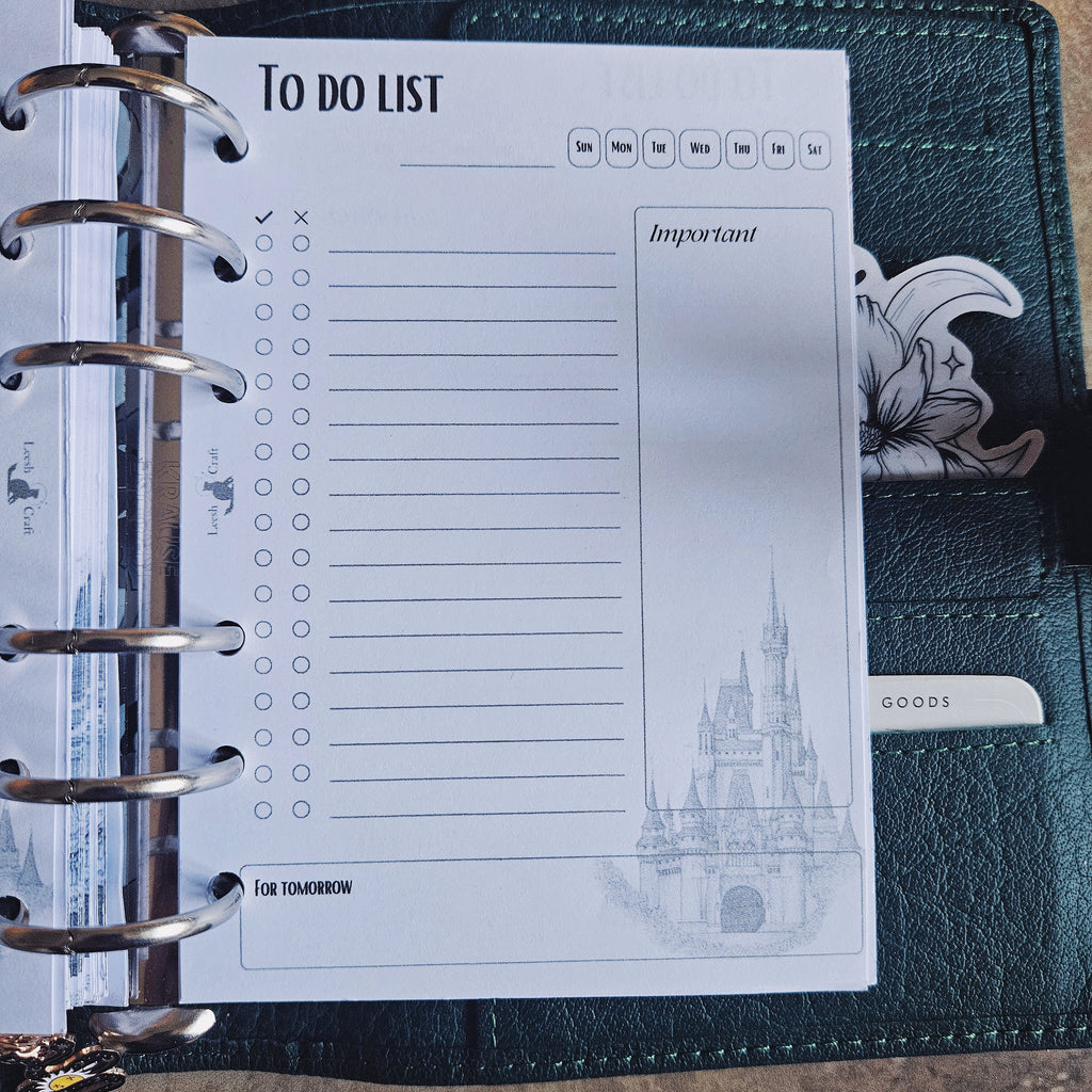 Disney Castle To Do List | Midnight Cat Co.