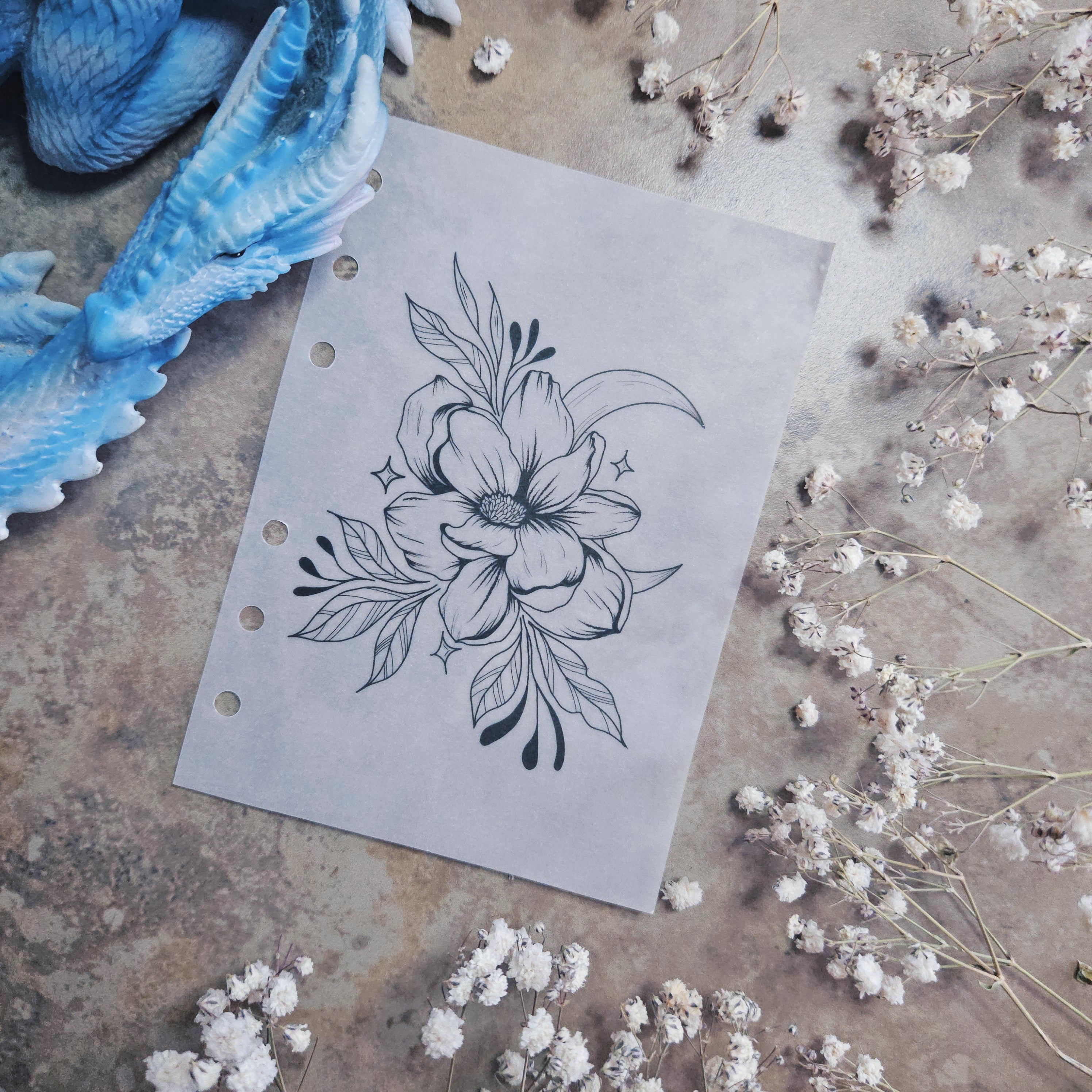 Floral Moon Planner Dashboard