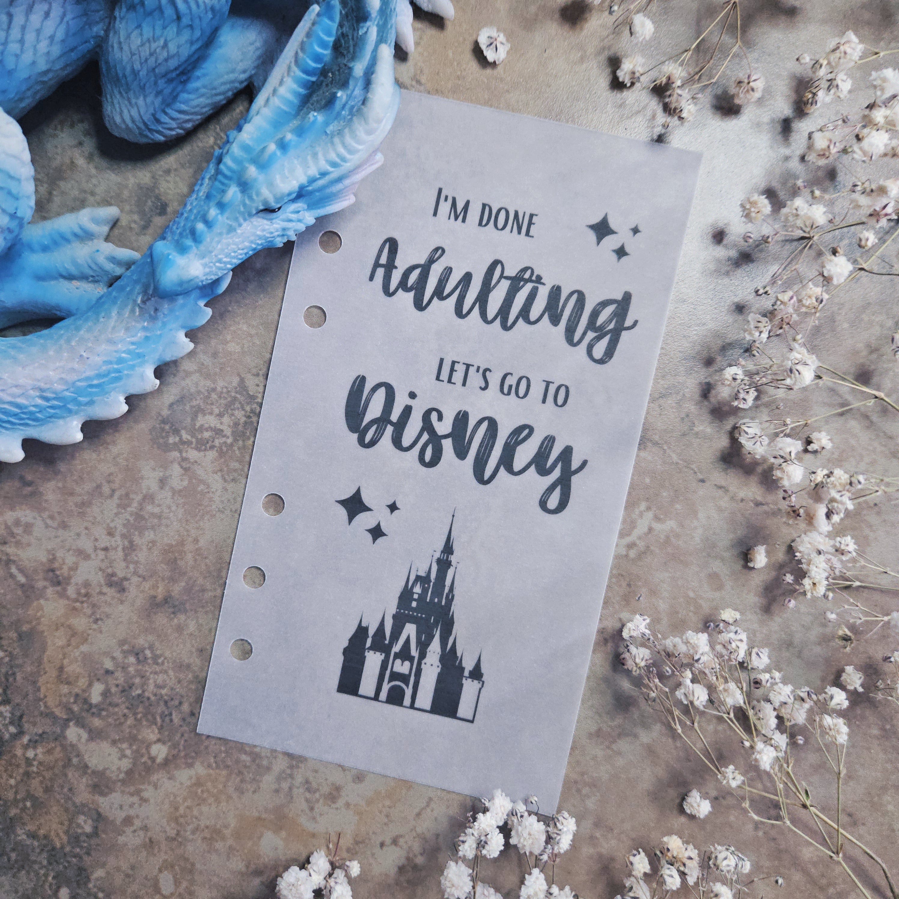 Disney Quote Vellum Dashboard