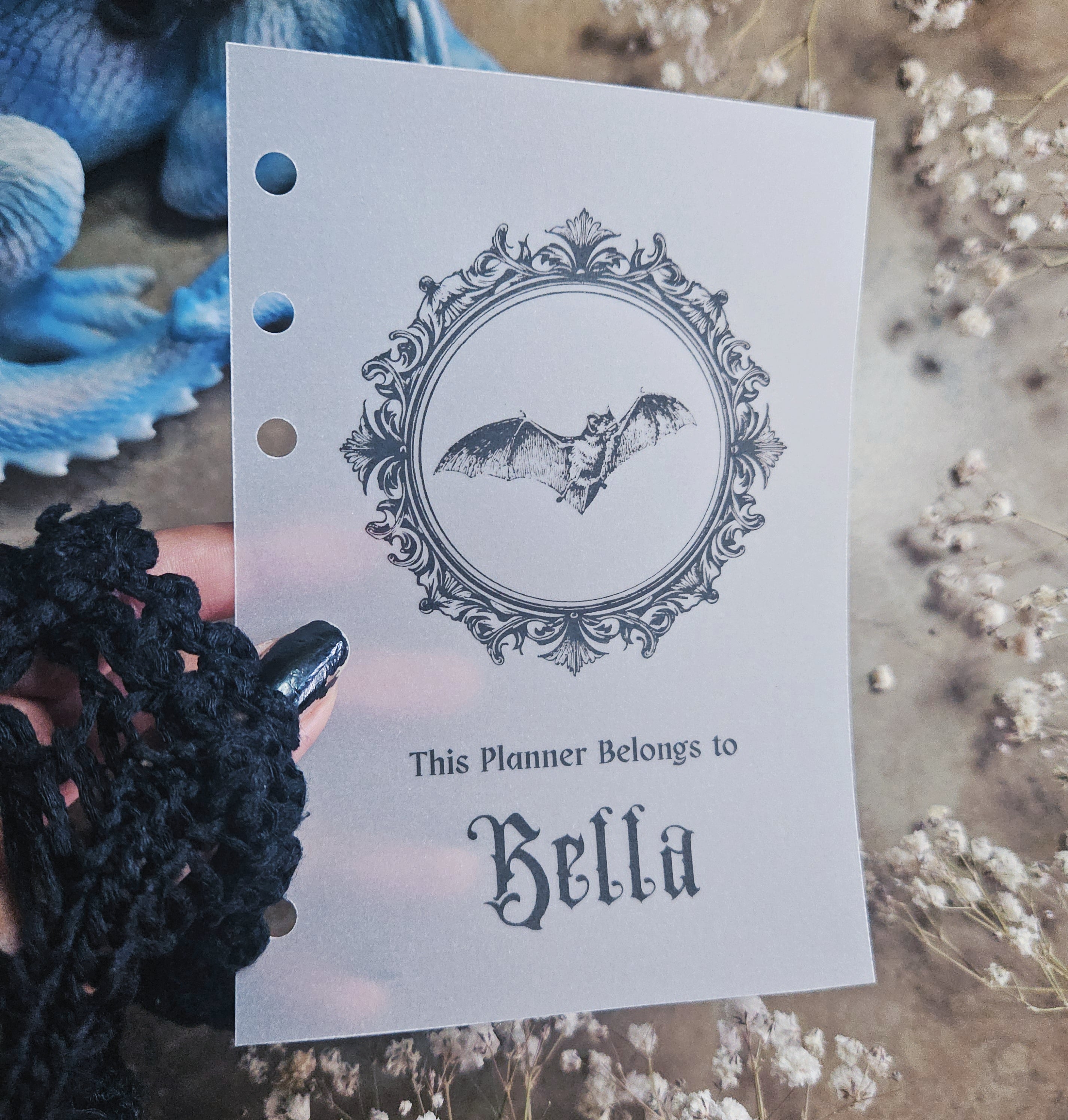 Personalised Gothic Planner Dashboard