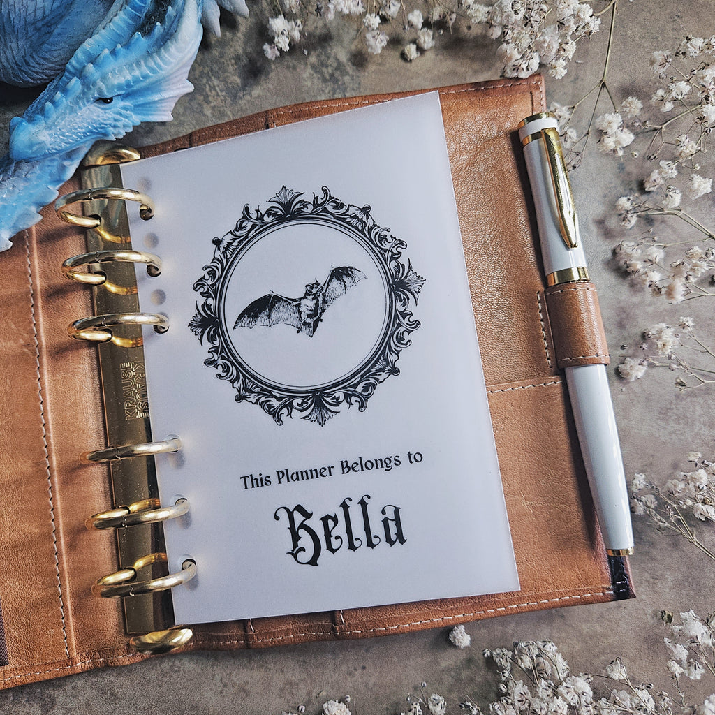 Personalised Gothic Planner Dashboard