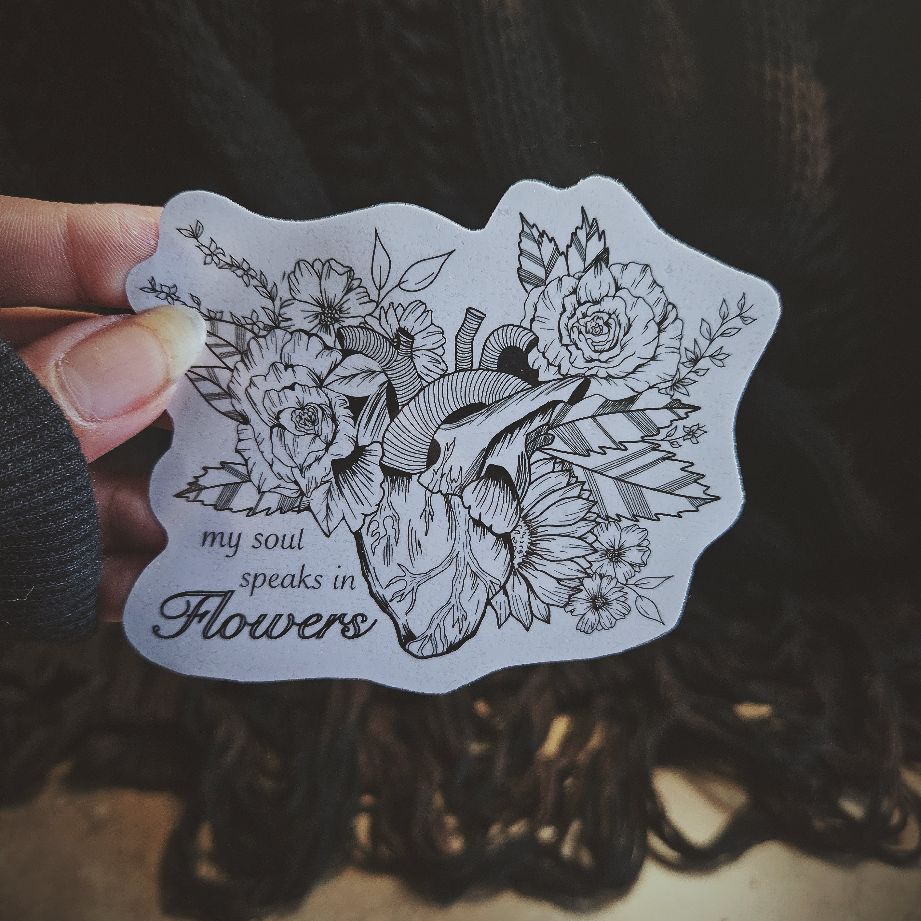 Botanical Heart Sticker