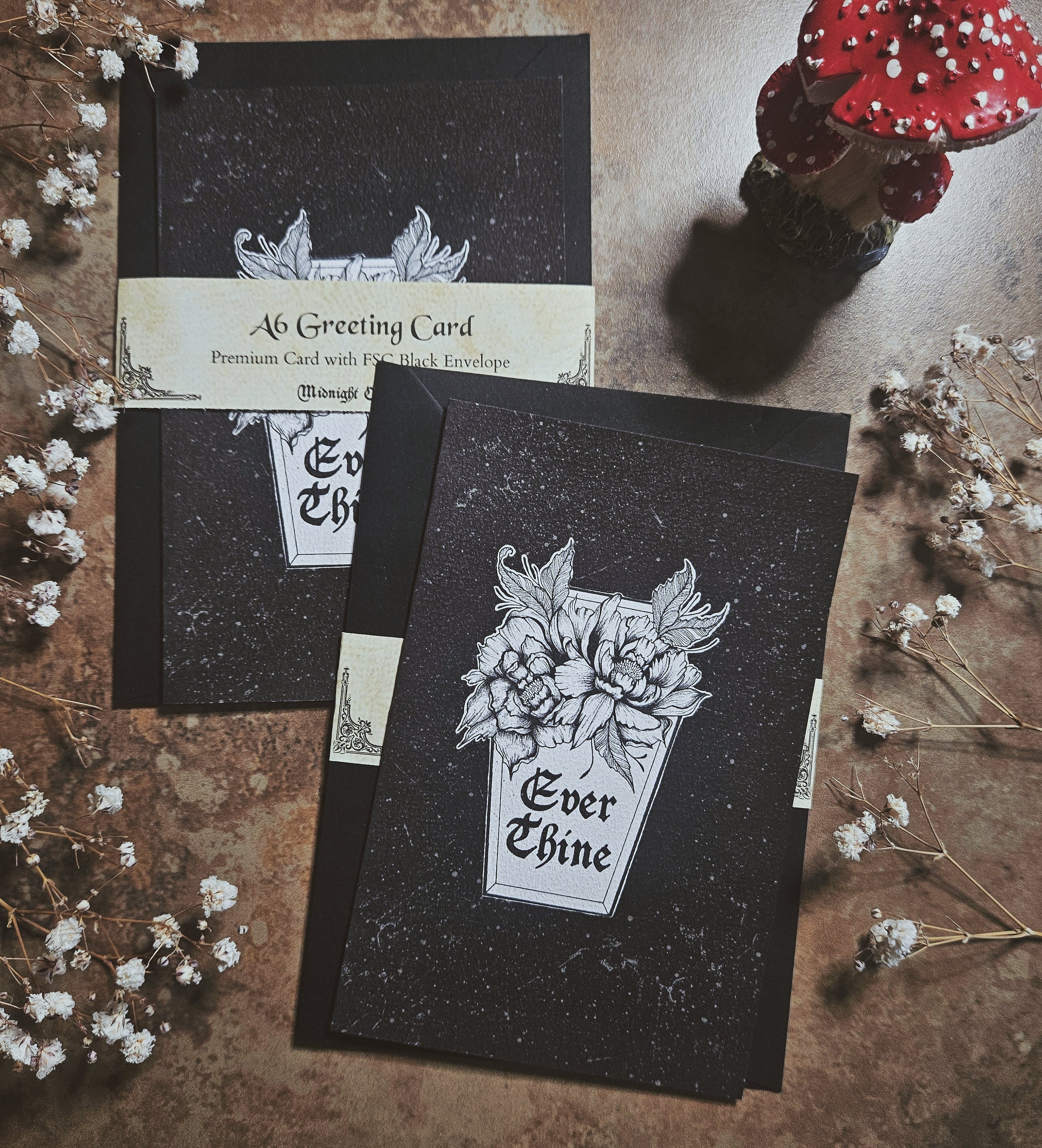 Ever Thine Romantic Coffin Card