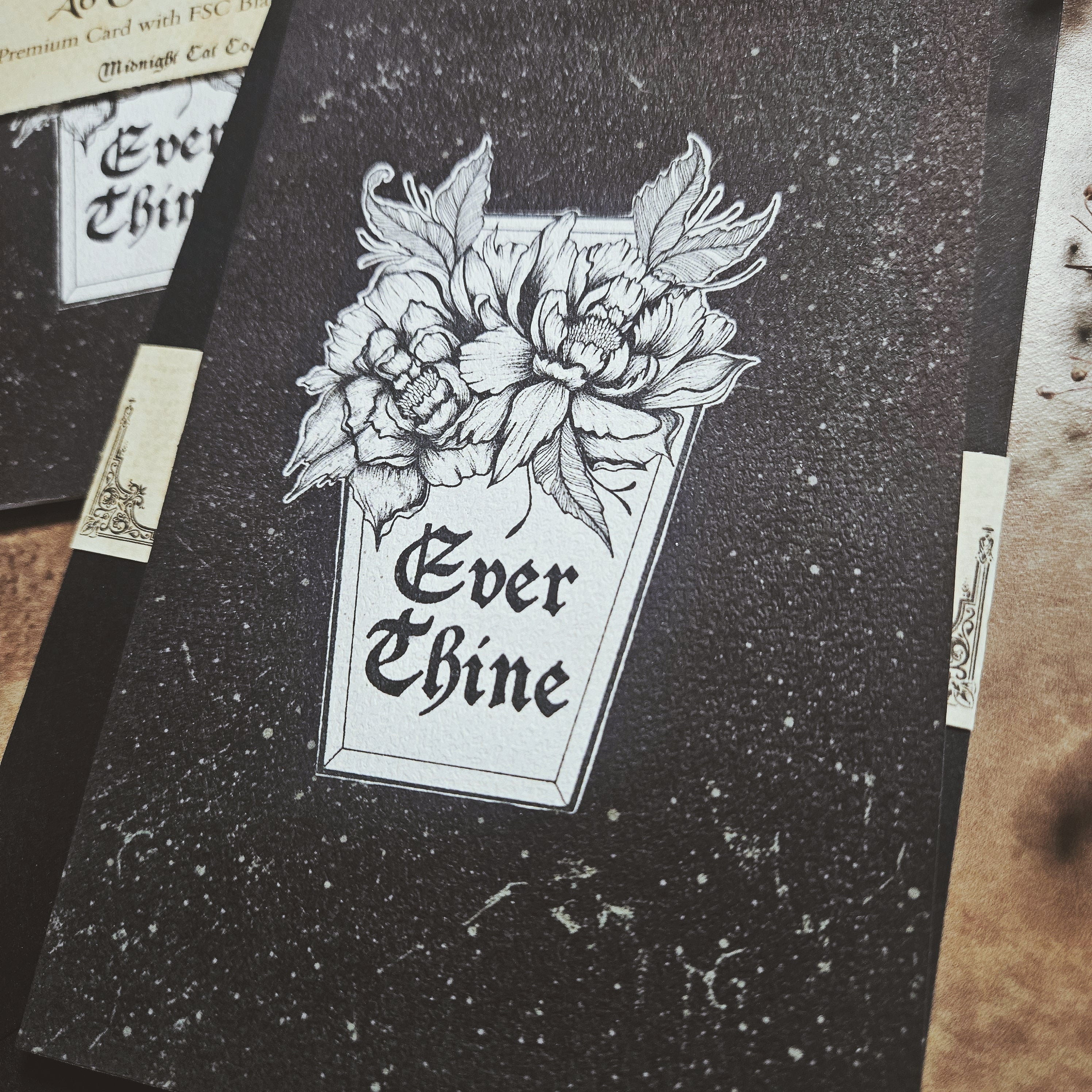 Ever Thine Romantic Coffin Card