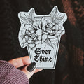 Floral Coffin Sticker