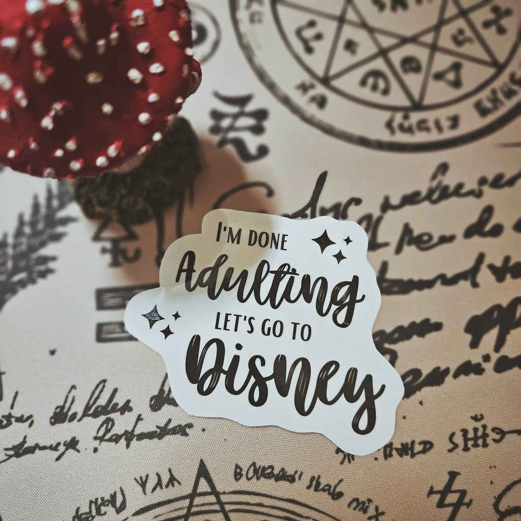 Let's go to Disney Sticker