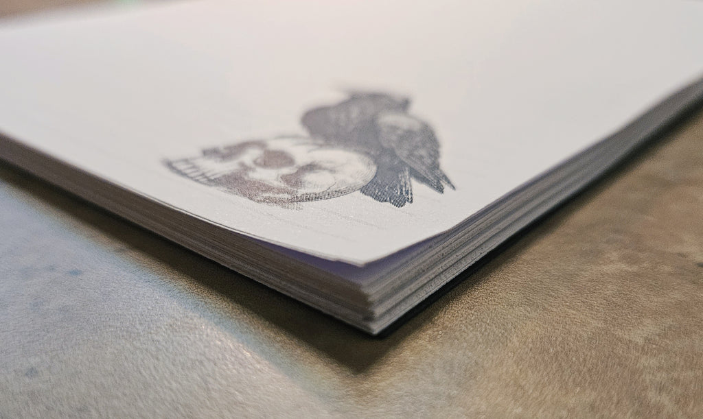 Raven Gothic Notepad
