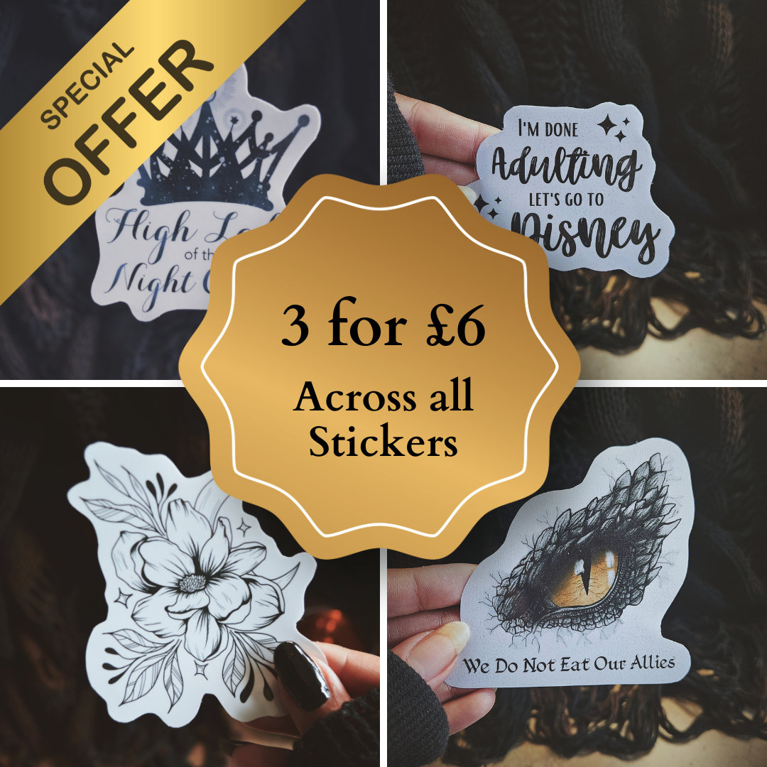 3 for £6 Vinyl Stickers