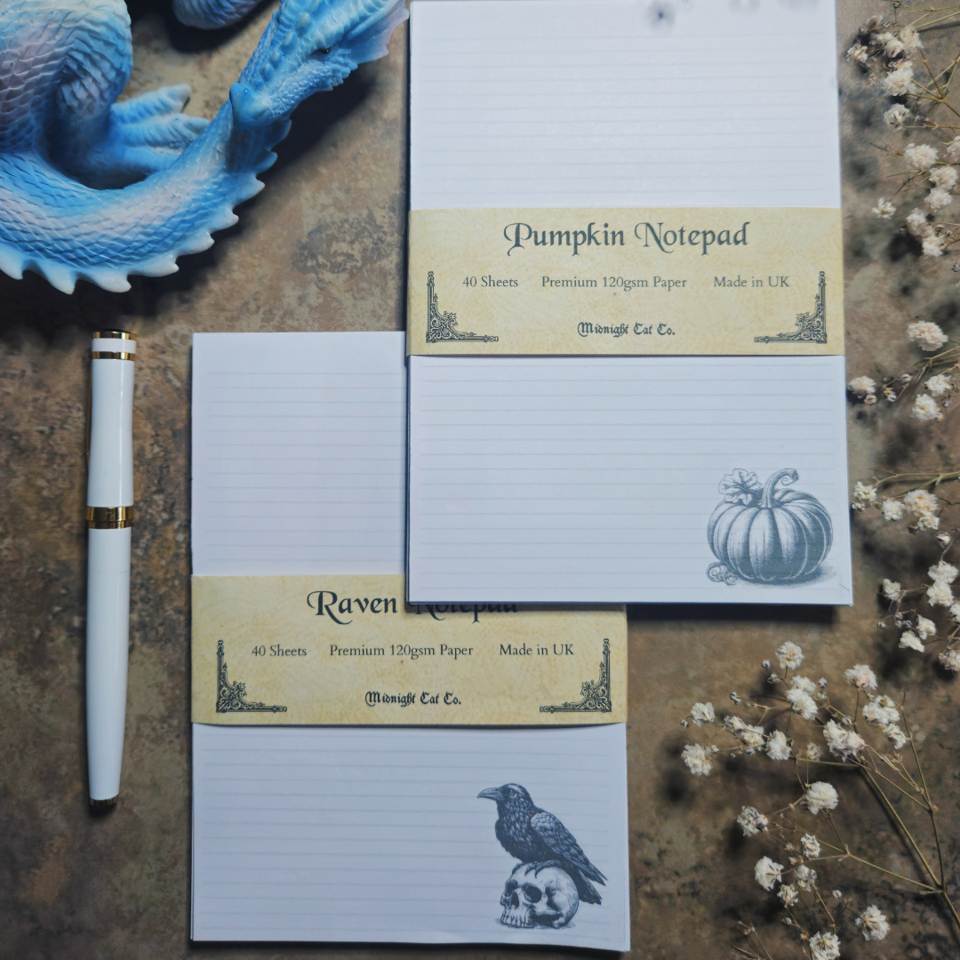 Raven Gothic Notepad
