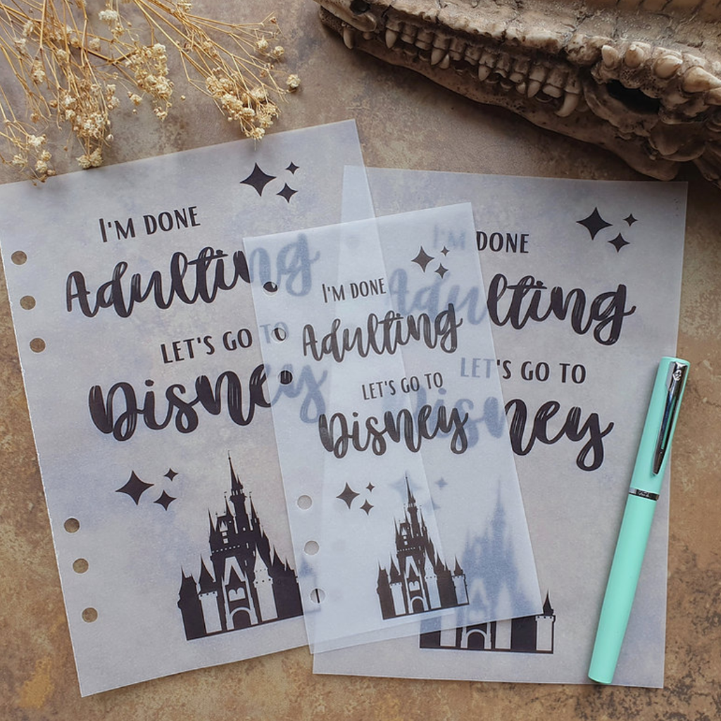 Disney Quote Vellum Dashboard